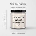 thumbnail image 3 of Inspirational This is What an Awesome Actuary Looks Like 9oz Vanilla Soy Candle Gifts for Actuaries and Their Amazing Colleagues on Christmas, 3 of 3