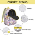 thumbnail image 4 of Sparkly Unicorn Rainbow Pattern School Backpack – Comfortable Carrying Travel Backpack with Large Capacity for Students, Travelers, and Female Professionals, 4 of 4