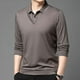 thumbnail image 1 of Blusa y camisa de manga larga con cuello vuelto para hombre, informal, con estampado y cremallera, de poliéster., 1 of 9