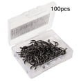 thumbnail image 3 of Advancent 100 piezas anzuelos de pesca anzuelo confiable para en exteriores 8 #, 100 piezas Pescar  7 # Advancent OD019628-05B, 3 of 6