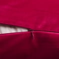 thumbnail image 3 of Holiday Deal Selection Phantoscope Soft Silky Velvet Decorative Throw Pillow Cover for Bed and Couch, 20" x 20", Wine Red, 2 Pack, 3 of 4