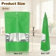 thumbnail image 2 of 6.3x9.45 in Stand Up Pouch Bags,  30pcs Resealable Aluminum Foil Bag, Green, 2 of 6