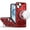 Red, variant on For iPhone 15 Case Magnetic Circle Metal Stand Shockproof + 2 Tempered Glass