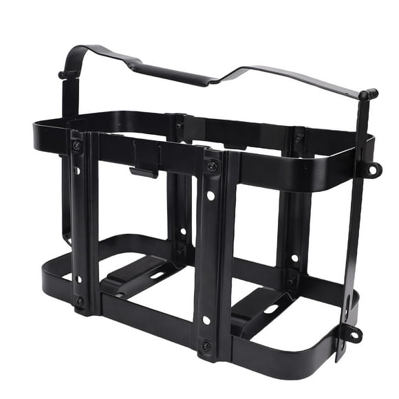 Can Detachable Jerry Gas Can Holder Rack Carbon Steel Lockable Gas Can Mount Bracket for 5 Gallon 20 Liter 2.5 Gallon 10 Liter Gas Can