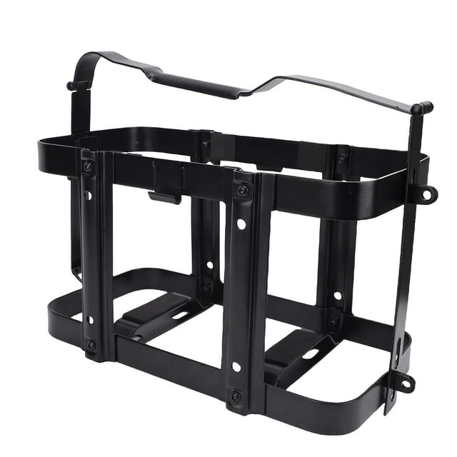 Mount Detachable Jerry Gas Can Holder Rack Carbon Steel Lockable Gas Can Mount Bracket for 5 Gallon 20 Liter 2.5 Gallon 10 Liter Gas Can