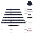 thumbnail image 4 of Girls Solid Color Pleated Skirt, College Style School Uniform Skirt for Kids, A-Line Pleated Mini Skirt for School and Casual Wear, Age 2-17 Years Grey 140, 4 of 6