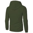 thumbnail image 4 of Wutalume Men's Leisure Versatile Hooded Hoodie, Casual Long Sleeve Pullover with Modern Design, Lightweight and Comfortable for Everyday Outdoor Activities,Army Green L, 4 of 5