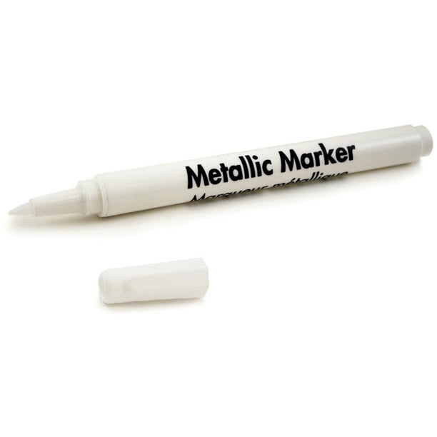Marqueur permanent m-tallique SW462-C 0,7 mm. Pointe Extra Fine, Blanc 