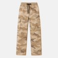 thumbnail image 4 of Men's Cargo Pants with Pockets Drawstring Long Trousers Relaxed Fit Stretch Work Pants, 4 of 5