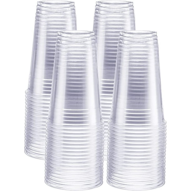 Comfy Package 24 Oz Clear Plastic Cups Disposable Iced Coffee Cups, 100
