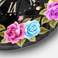 thumbnail image 3 of Designart 'Shabby Chic vintage Rose ' Farmhouse wall clock, 3 of 6