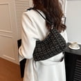 thumbnail image 2 of Bolso de hombro de invierno para mujer, bolso de mano con cremallera, bolso de moda, bolso cruzado (negro), 2 of 8