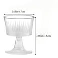 thumbnail image 3 of Dvumao 25 Pcs Disposable Plastic Ice Cream Dessert Cup Pudding Jelly Transparent Striped Goblet for Party Fruit Ice Cream Mousse Pudding(Clear), 3 of 6