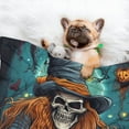 thumbnail image 3 of Pofeuu Cartoon Pumpkin Skull Print Puppy Blanket,Dog Blankets,Pet Blanket Cozy Cat Blankets for Indoor Cats, Fuzzy Pet Blanket for Kitten Doggy Dog Blankets-Large, 3 of 8