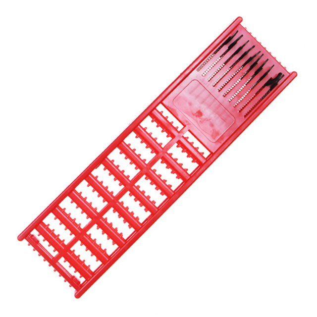 Trayknick Plastic Rig Winding Board Large Capacity Solid Anti-deformation Snelled Rig Holder Fishing Accessory