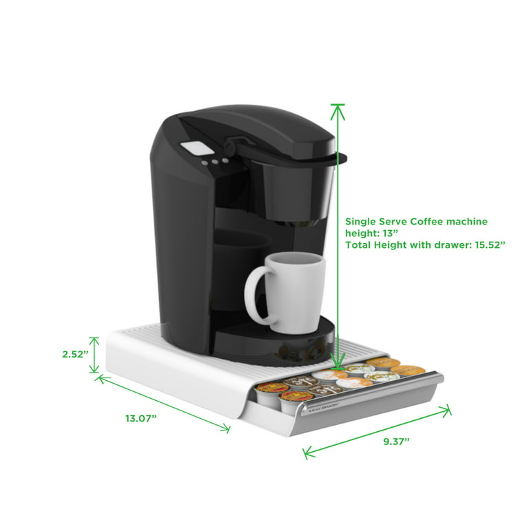 Mind Reader Fridge/Wall-Mount Coffee Pod Dispenser with Cork Top - 9645957