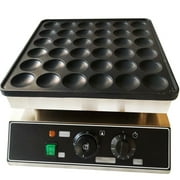 Miumaeov 36 Holes Non-stick Donut Maker Machine Mini Dutch Pancakes Maker Baker Machine Iron 15.94D x 13.38W x 7.28H