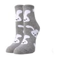 thumbnail image 2 of 4Pcs Bunny Funky Socks, Bunny Fun Socks, Bunny Fun Socks for Woman, Bunny Fuzzy Socks, Bunny Fluffy Socks, Women Easter Theme Mid Calf Cotton Knit Casual Socks, Multicolor, 2 of 8