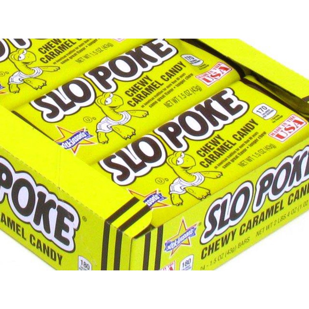 SLO POKE Chewy Caramel Candy 1.5oz 24 Count