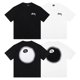 thumbnail image 4 of Listo Stock Talla Grande Unisex Suelto Verano Liso Tee Manga Corta Pareja De Gran Tamaño Camiseta De Algodón Hiphop Pintada A Mano Abstracta No . 8 Impresión De Bola De Billar Para Hombres, 4 of 4