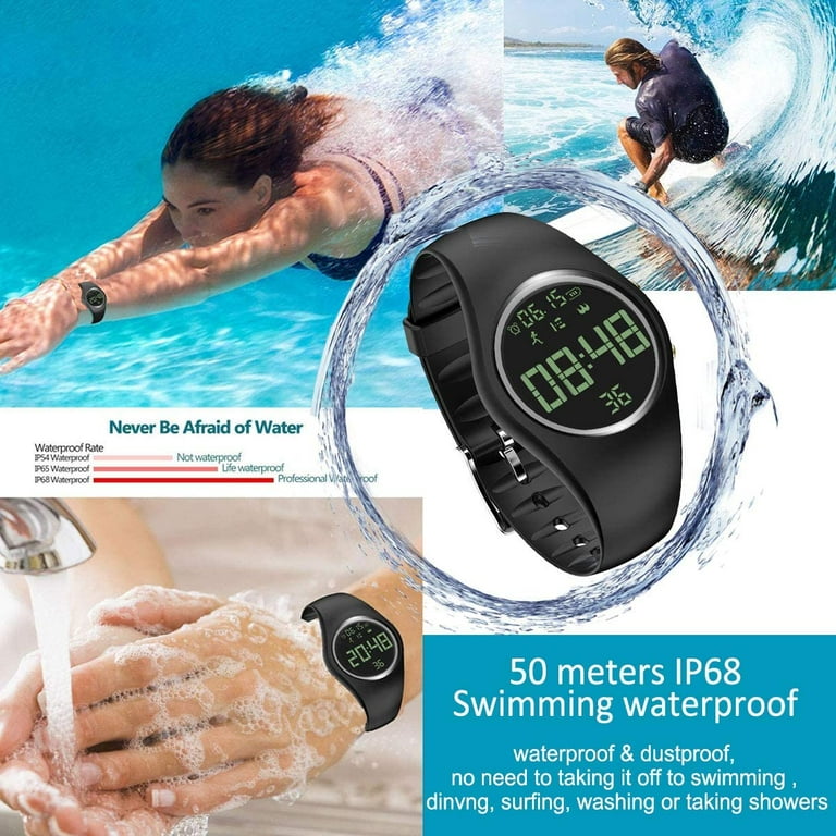 Simple Fitness Tracker Watch Easy To Use Pedometer Watch For