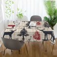 thumbnail image 3 of Yayeee Tablecloths 60" x 120" Rectangle Wrinkle Resistant Party Table Cover, Red Deer, 3 of 8