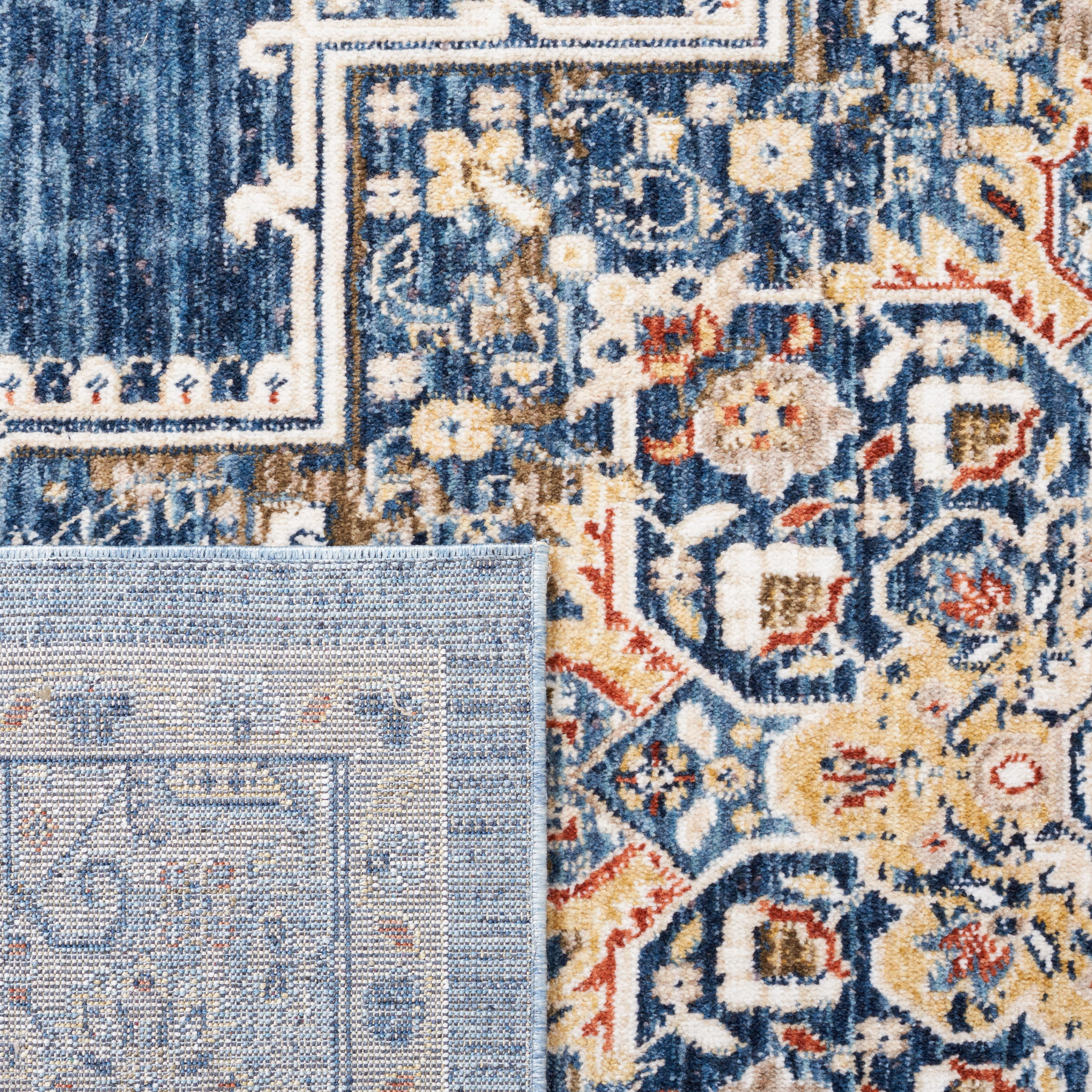 SAFAVIEH Olympia Collection OPA208M Blue / Beige Rug