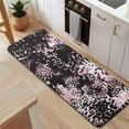 thumbnail image 5 of Black and Pink Of Leopard Print Kitchen Rug Mat,Kitchen Runner Rugs Non Skid Washable,Decorative Kitchen Floor Mats for Kitchen,Sink,Laundry,17"x47.2", 5 of 7