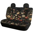 thumbnail image 5 of CHAQLIN Flower Non-Slip Car Back Seat Covers for Interior Auto, Dustproof Car Seat Covers Back Seat Stretch Rear Bench Seat Cover, 5 of 7