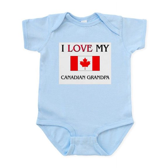 CafePress - I Love My Canadian Grandpa Infant Bodysuit - Baby Light Bodysuit, Size Newborn - 24 Months