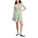 thumbnail image 1 of Hippie Rose Womens Smocked Tiered Mini Dress, medgreen, Juniors, XL, 1 of 1