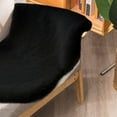 thumbnail image 3 of ORINOVA Black Shag Washable Fluffy Fur Area Rugs For Bedroom Living Room Faux Rabbit Fur Nursery Rug Runners 2x6 Cute Room D?cor, 3 of 9