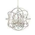 thumbnail image 5 of Crystorama Solaris 5 Lt Swarovski Strass Crystal Silver Sphere Chandelier - 9026-OS-CL-S, 5 of 7