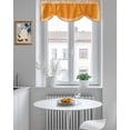 thumbnail image 5 of Orange Greek Tie Up Valances Curtain, Adjustable Kitchen Key Design Farmhouse Valances for Windows Decor, Rod Pocket Short Curtains Set for Bedroom/Bathroom, 42"x12", 5 of 8