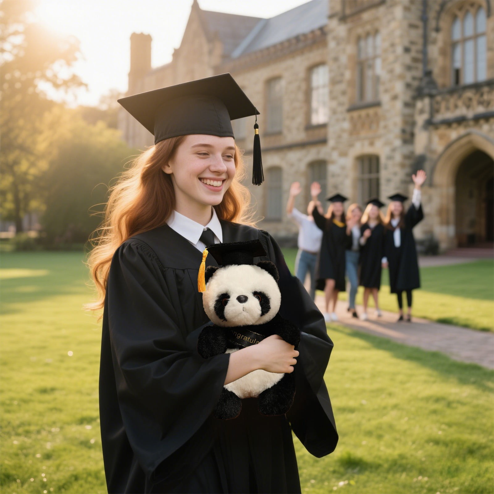 JilgTeok 3 Packs Graduation Panda Doll with Hat Doll 2025 Graduation Plush Keepsake Gift Adorable Celebration Souvenir Home Decoration 4.7inch