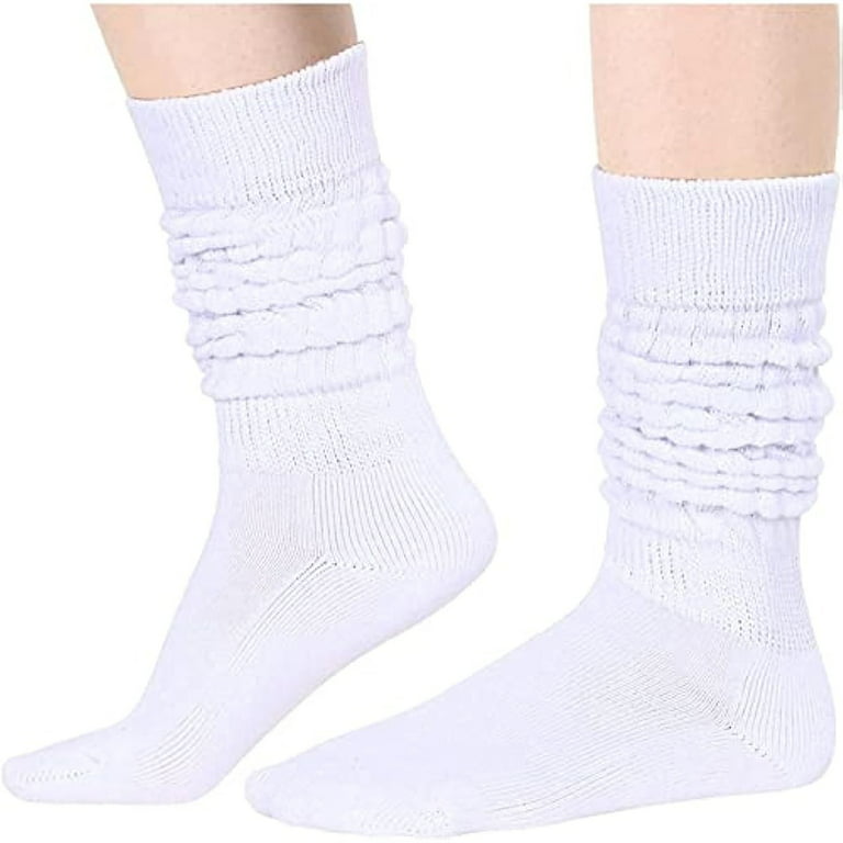 2Pairs Slouch Socks for Women, Chunky Stacked Scrunch Socks(One