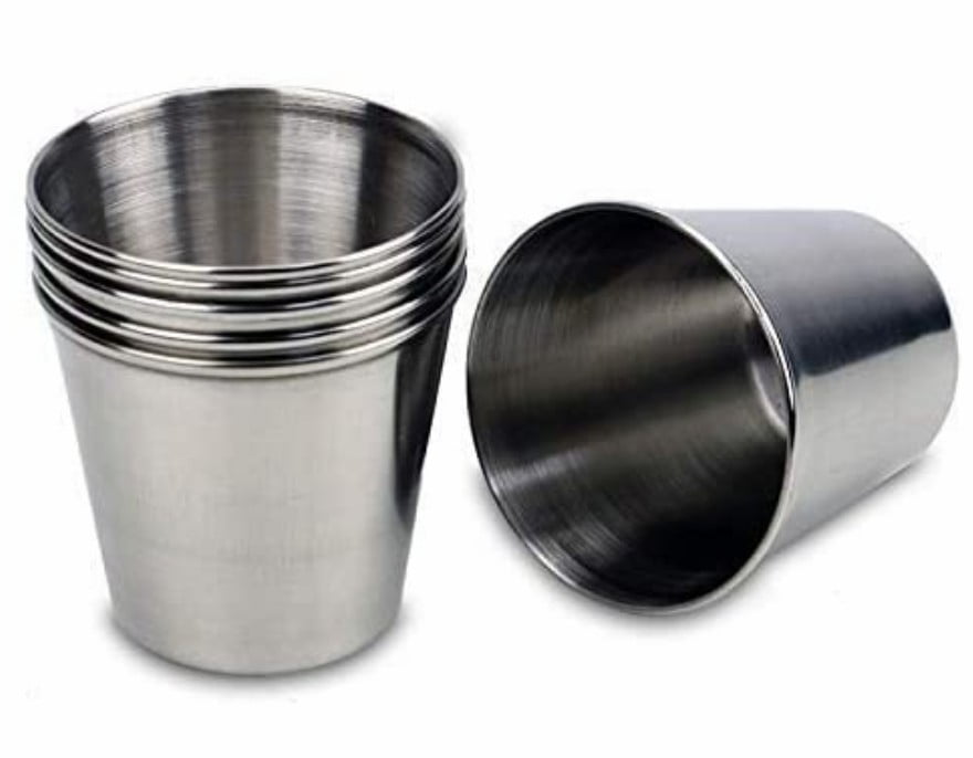 Stainless Steel Sippy Cups,BPA Free Healthy Unbreakable Premium Metal Drinking Glasses for Home & Outdoor Activities(6-Pack)