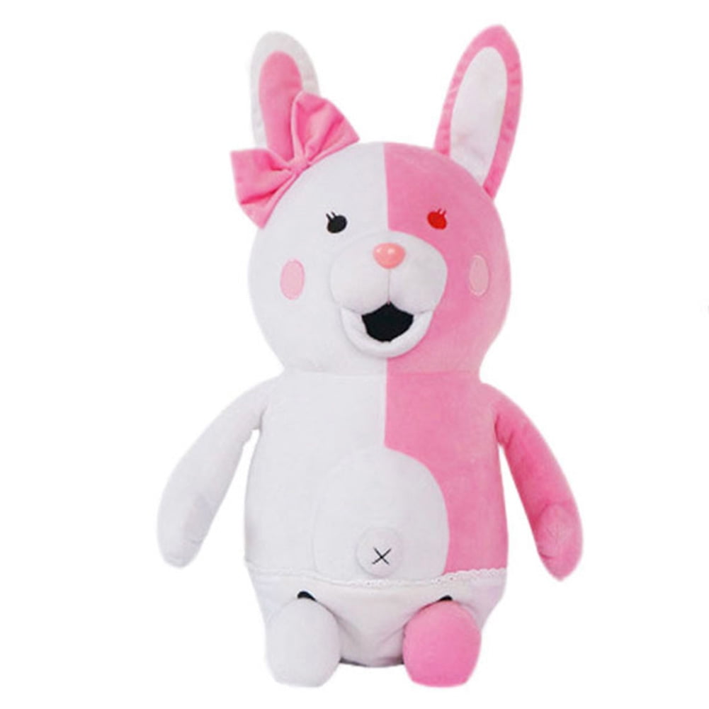 Taicanon 9.84 inch Danganronpa Plush Doll Fluffy Pink White Bow Rabbit ...