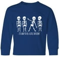thumbnail image 3 of Inktastic It's Okay to be a Little Different Skeletons Long Sleeve Youth T-Shirt, 3 of 5