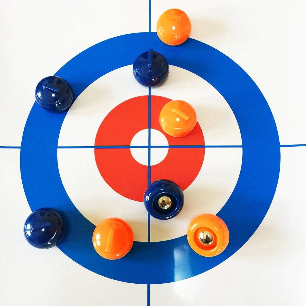 Mini Tisch-Curling Spiel – Mit Matte & Magnetischen Steinen, Für Drinnen