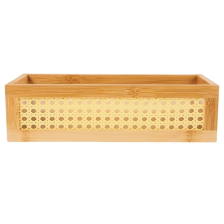 Woven Basket Cosmetics Storage Basket Book Organizing Basket Bedroom Storage Basket )