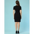 thumbnail image 3 of Vestido de tubo Allegra K para mujer Negro XL, 3 of 5