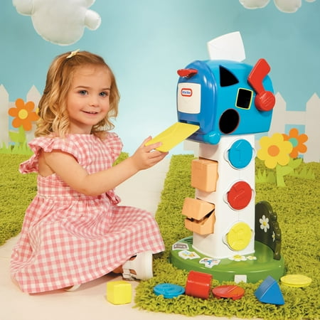 Little Tikes Learn & Play My First Mailbox, Pretend Mailbox Playset for Learning Shapes, Numbers, and Colors - for Ages 1 -3 Years