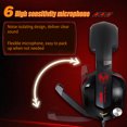 thumbnail image 4 of Seitruly Auriculares con cable Somic, interfaz USB envolvente, micrófono plegable profesional, auriculares para juegos, auriculares para ordenador Juegos de teclado y mouse para computadora Blanco seitruly EL024713-02B, 4 of 6