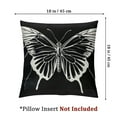 thumbnail image 4 of Decorative Throw Pillow Covers " Square Cushion Case Soft Comfy A Black and White Butterfly Throw Pillows for Couch Cushion Livingroom Farmhouse Home Decor Pillowcases, 4 of 7