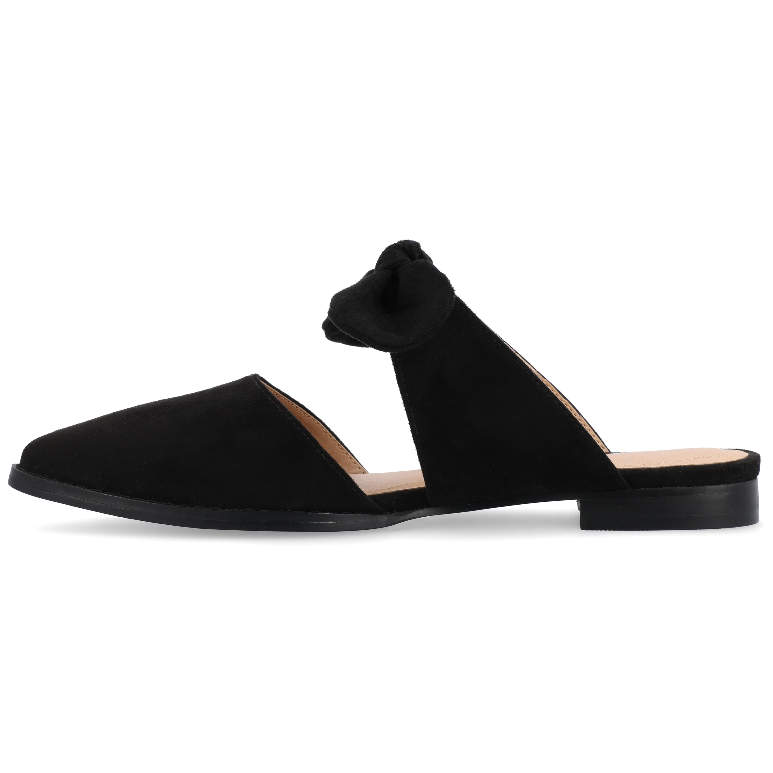 Journee Womens Telulah Narrow Width Slip On Pointed Toe Mule Flats