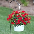 thumbnail image 5 of 15.7” Fall Decorations for Home Fake Fall Flowers Fake Plants Artificial Impatiens Bouquet Flowers for Outdoors Silk Faux Flowers Impatiens Plants Decor Indoor Planters 8PCS (Red), 5 of 6