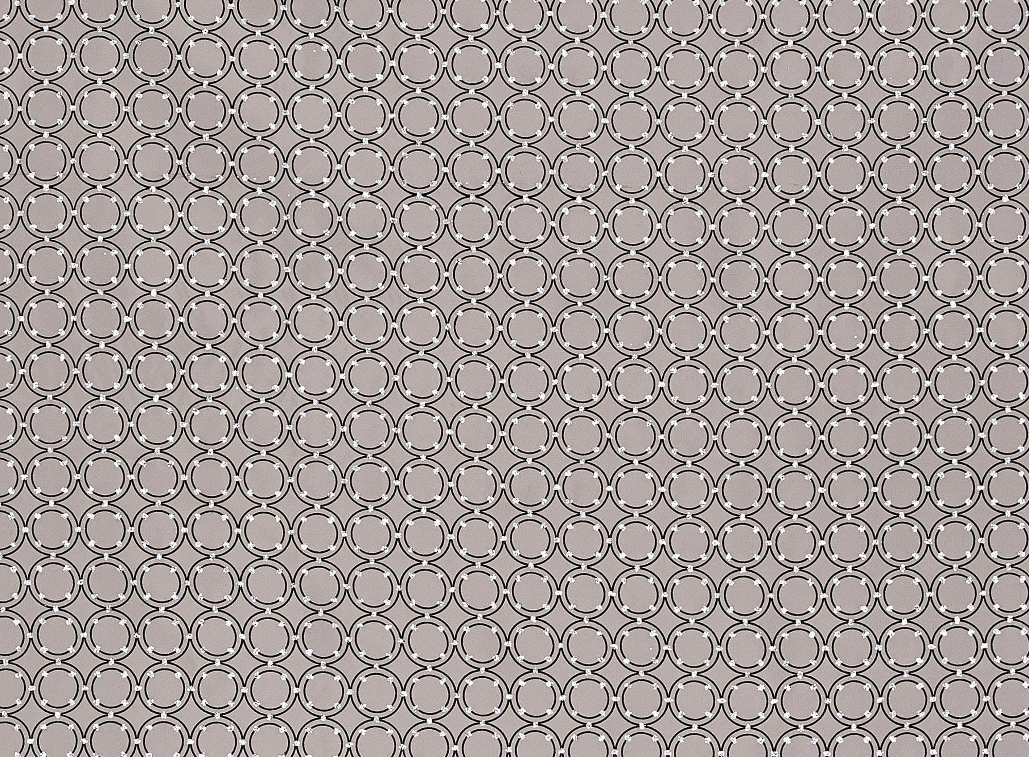 Zelouf Double Ring Flock With Glitter Hologram On Organza  , Sewing, DIY, Crafts Fabric by the Yard, Copper, 3 Yard