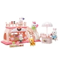 thumbnail image 5 of Juguete Casa de Muñecas Set Tienda de Postres de Conejitos con Terraza, Resbaladilla, Accesorios y Figuras Incluidas, 5 of 5