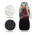 thumbnail image 4 of XYZCANDO Fun Front Car Seat Covers featuring Cool Horse Design - Breathable Waterproof Protective Set For Vehicles, 4 of 7